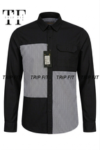 Chemise Casual Patchwork bicolore RF725