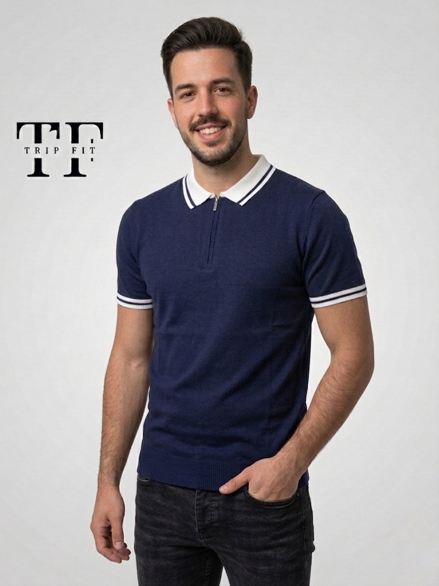 Pull col-chemise RF739